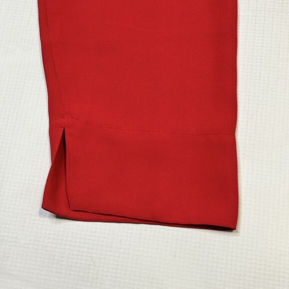 Soft Surroundings Hoodie Blouse Women's Large Zip Red Oversized Sporty Preppy - Picture 7 of 13